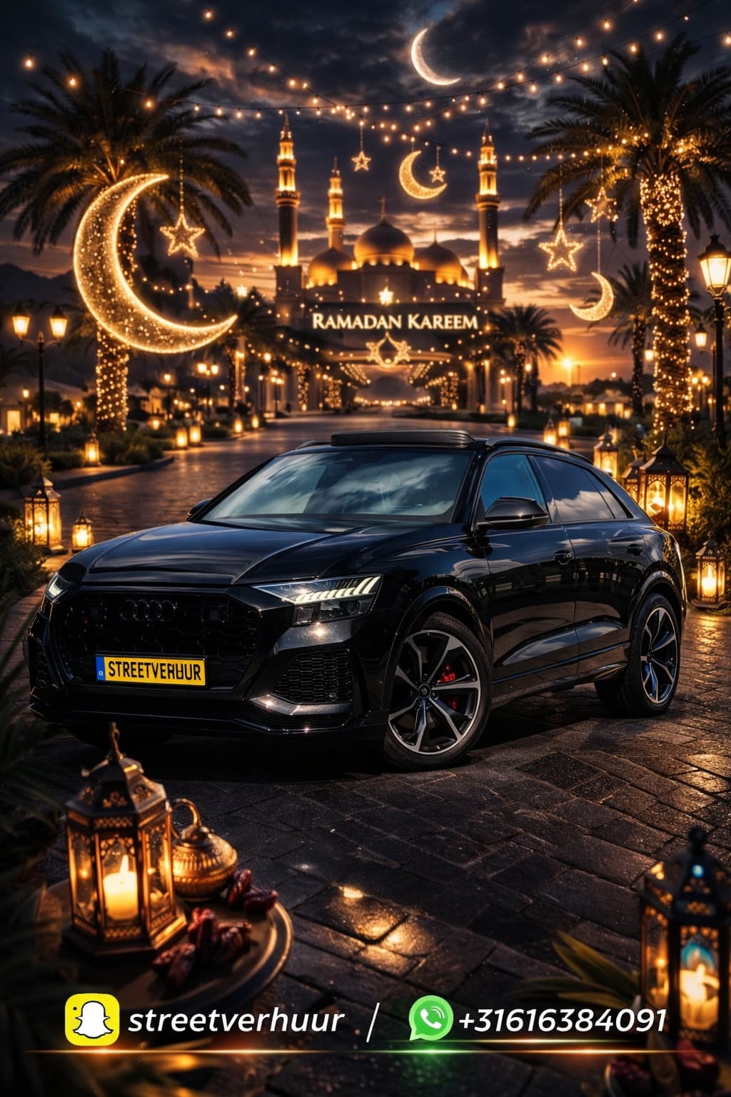 Audi RSQ8 huren Utrecht — Street Car Rental B